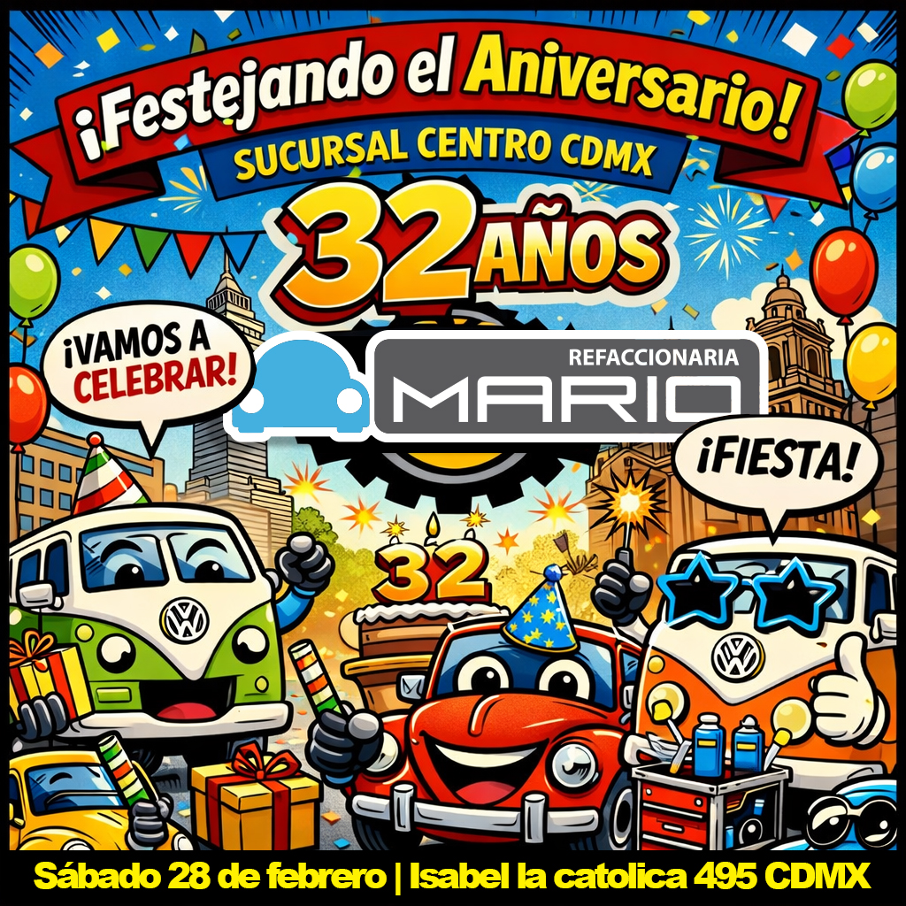 32 años Refaccionaria Mario Centro CDMX